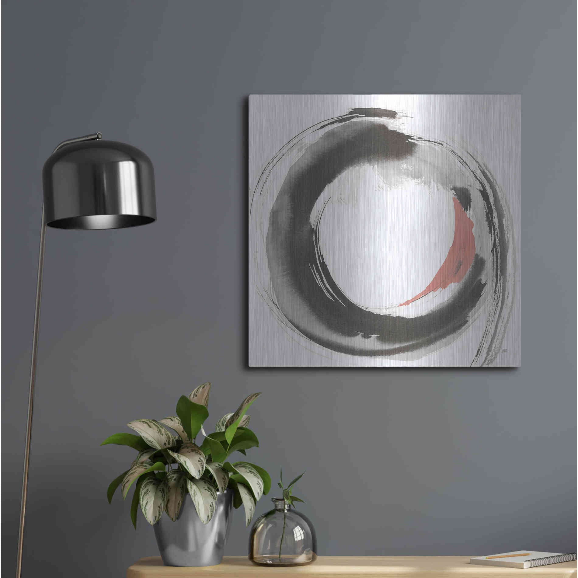 Luxe Metal Art 'Hake Clay II' by Chris Paschke, Metal Wall Art,24x24