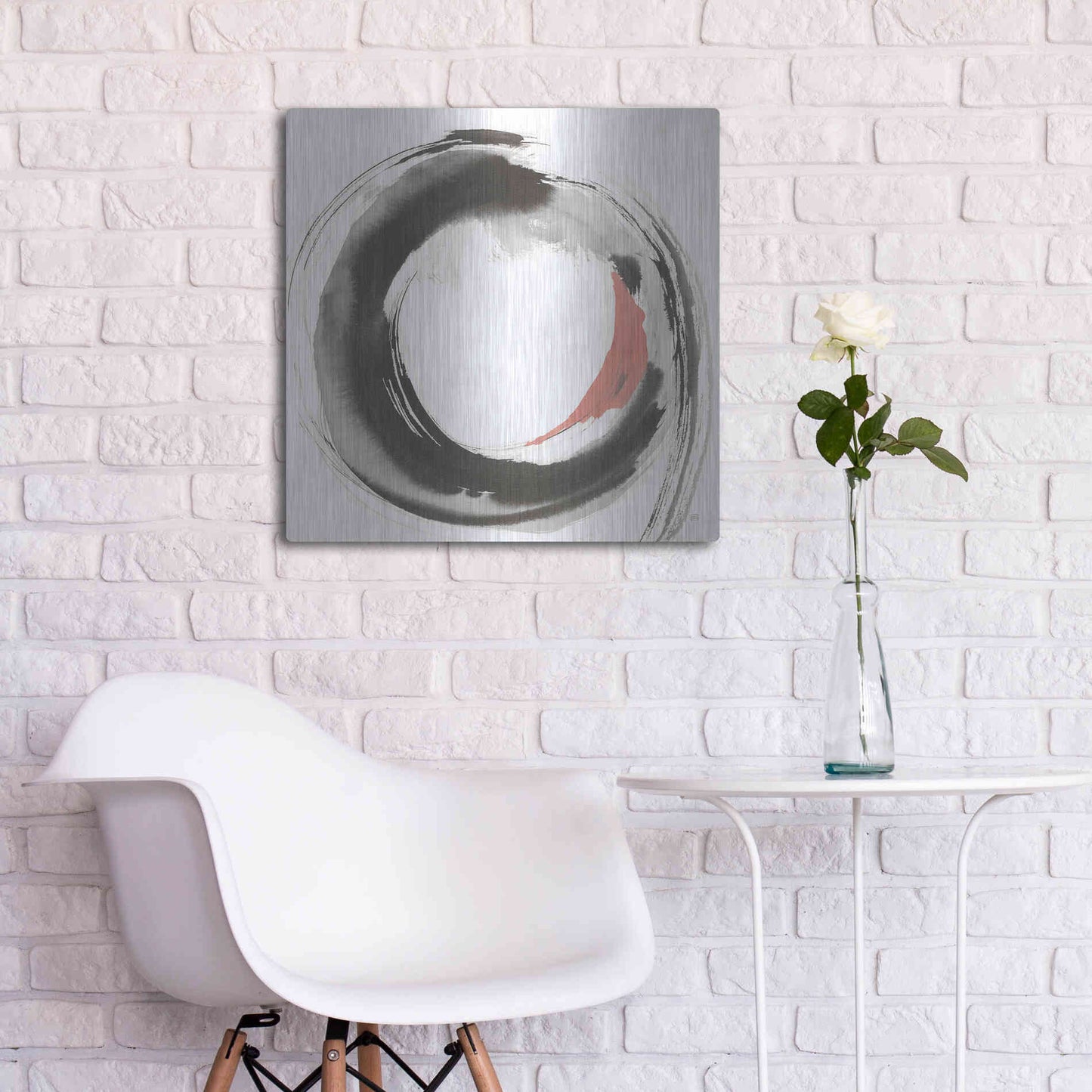 Luxe Metal Art 'Hake Clay II' by Chris Paschke, Metal Wall Art,24x24