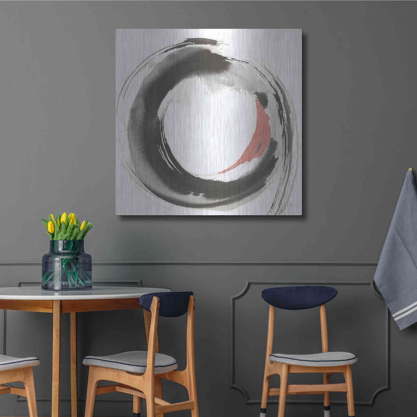 Luxe Metal Art 'Hake Clay II' by Chris Paschke, Metal Wall Art,36x36