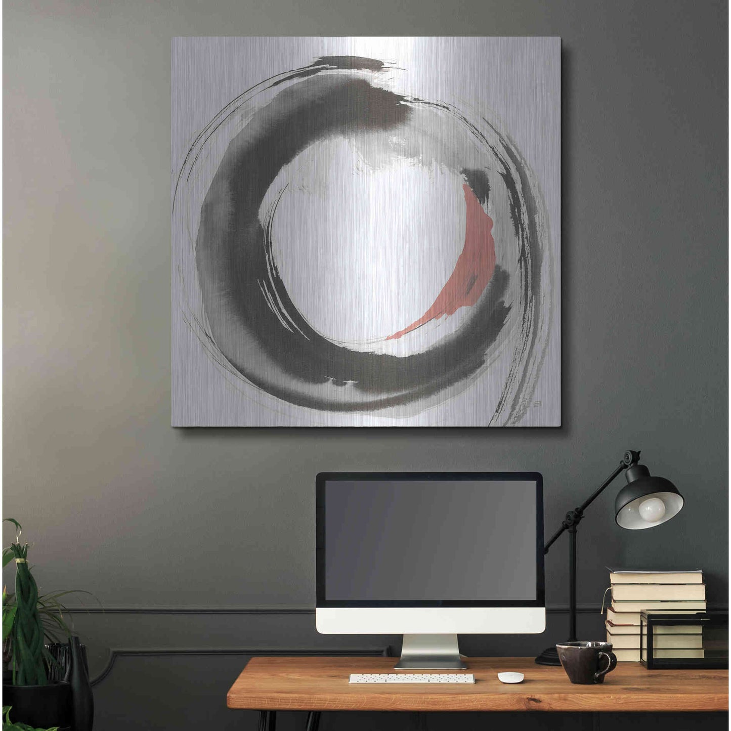 Luxe Metal Art 'Hake Clay II' by Chris Paschke, Metal Wall Art,36x36