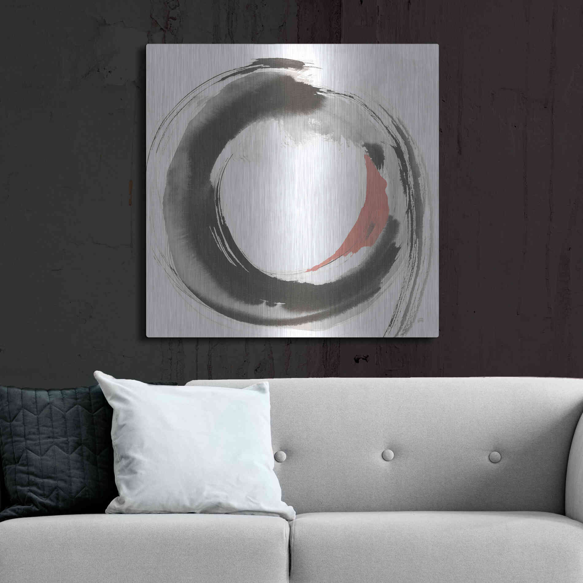 Luxe Metal Art 'Hake Clay II' by Chris Paschke, Metal Wall Art,36x36