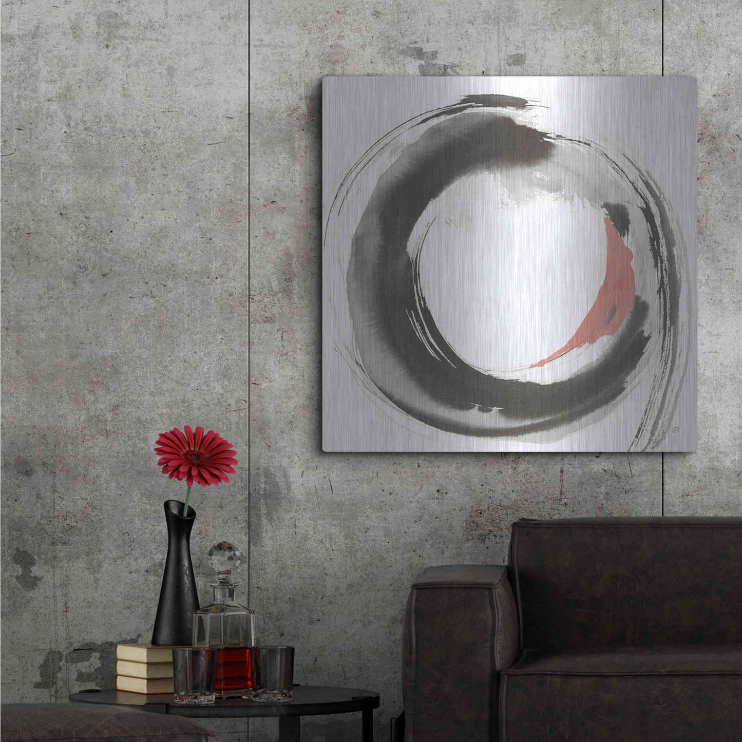 Luxe Metal Art 'Hake Clay II' by Chris Paschke, Metal Wall Art,36x36