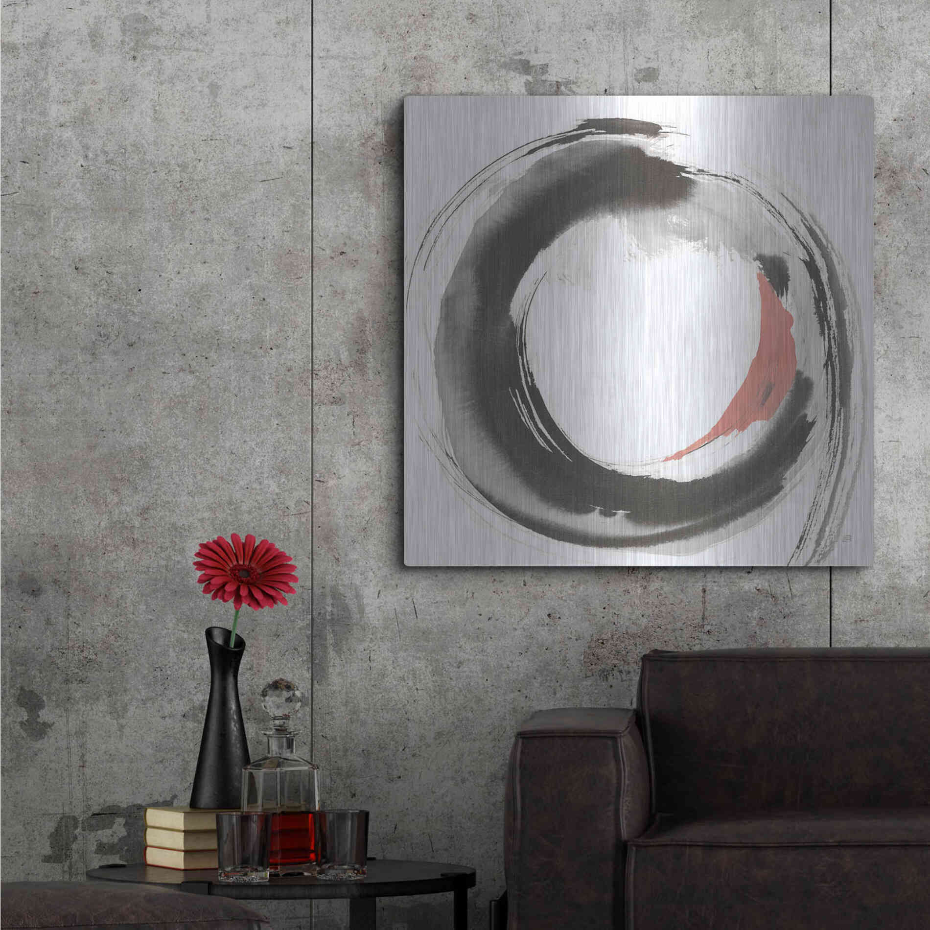 Luxe Metal Art 'Hake Clay II' by Chris Paschke, Metal Wall Art,36x36