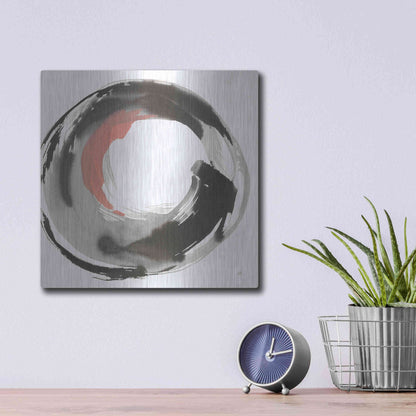 Luxe Metal Art 'Hake Clay III' by Chris Paschke, Metal Wall Art,12x12