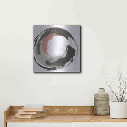 Luxe Metal Art 'Hake Clay III' by Chris Paschke, Metal Wall Art,12x12