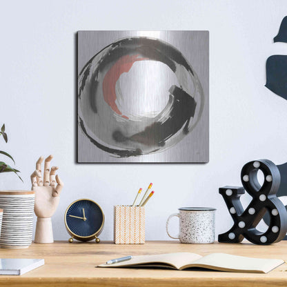 Luxe Metal Art 'Hake Clay III' by Chris Paschke, Metal Wall Art,12x12