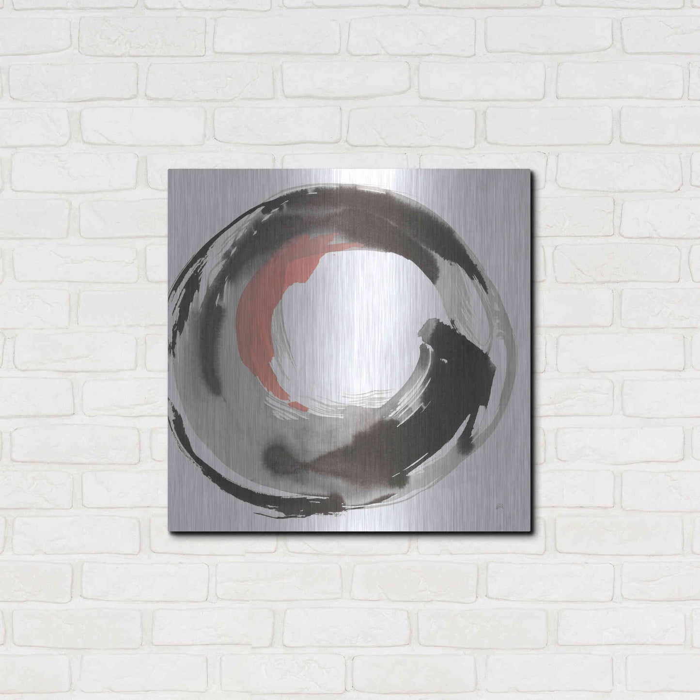 Luxe Metal Art 'Hake Clay III' by Chris Paschke, Metal Wall Art,24x24