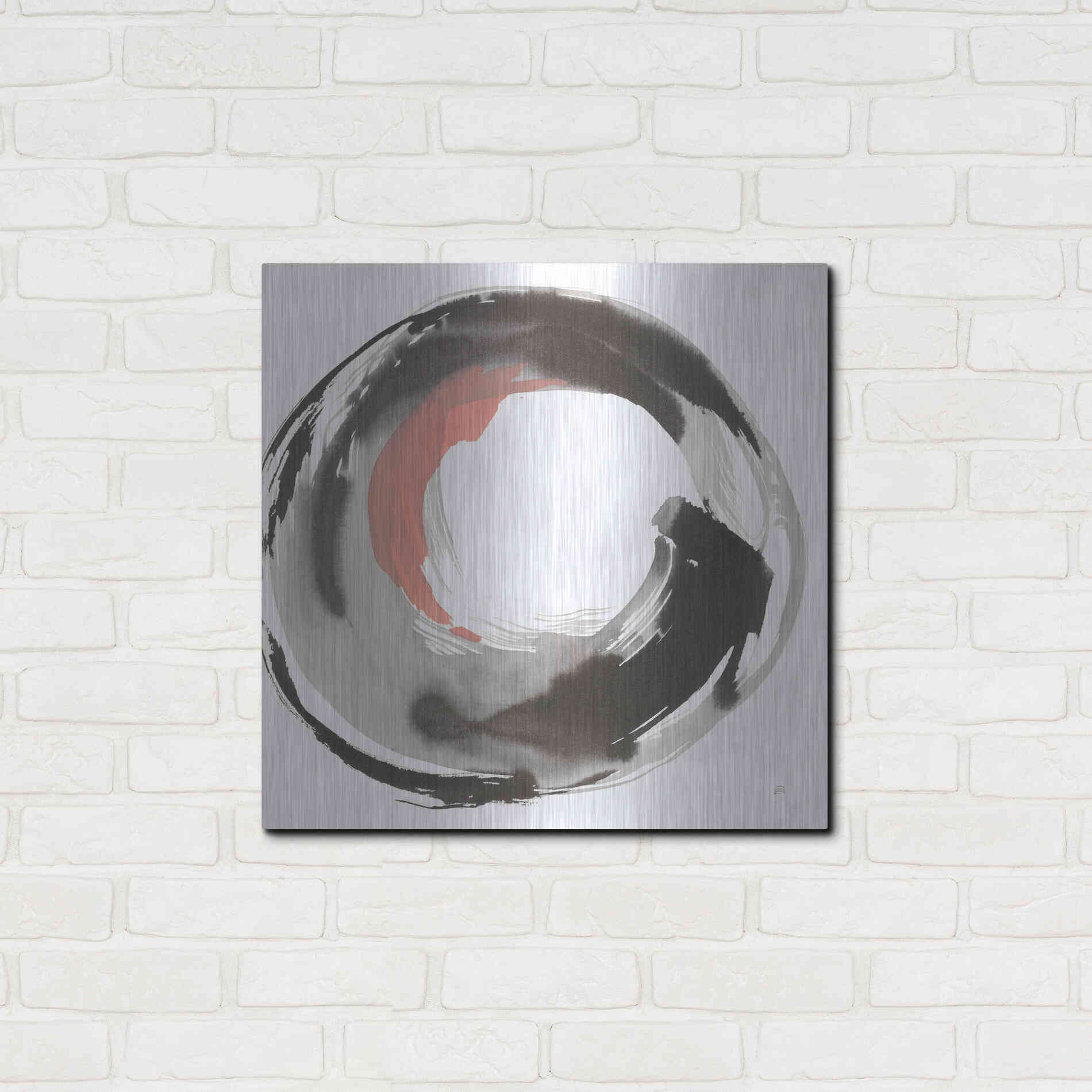 Luxe Metal Art 'Hake Clay III' by Chris Paschke, Metal Wall Art,24x24