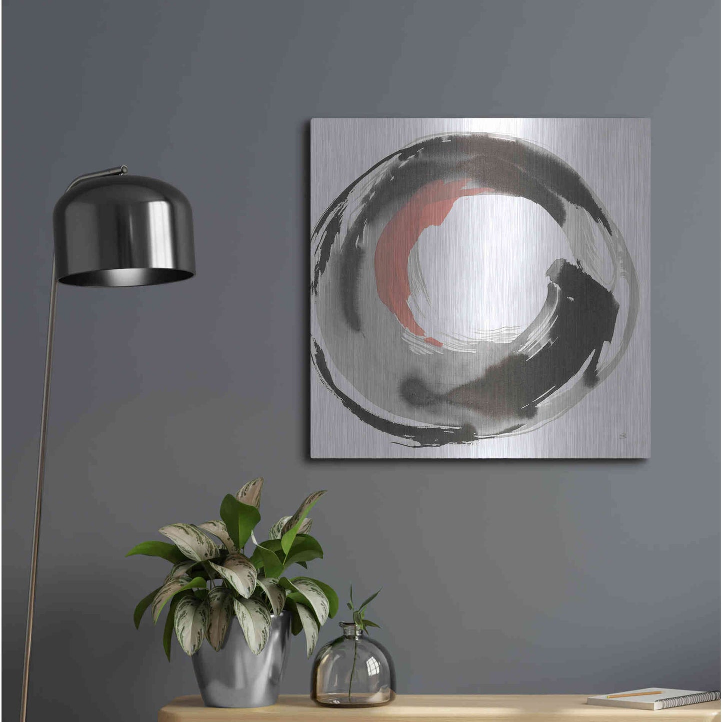 Luxe Metal Art 'Hake Clay III' by Chris Paschke, Metal Wall Art,24x24