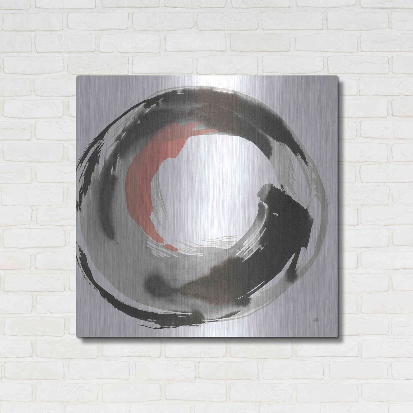 Luxe Metal Art 'Hake Clay III' by Chris Paschke, Metal Wall Art,36x36