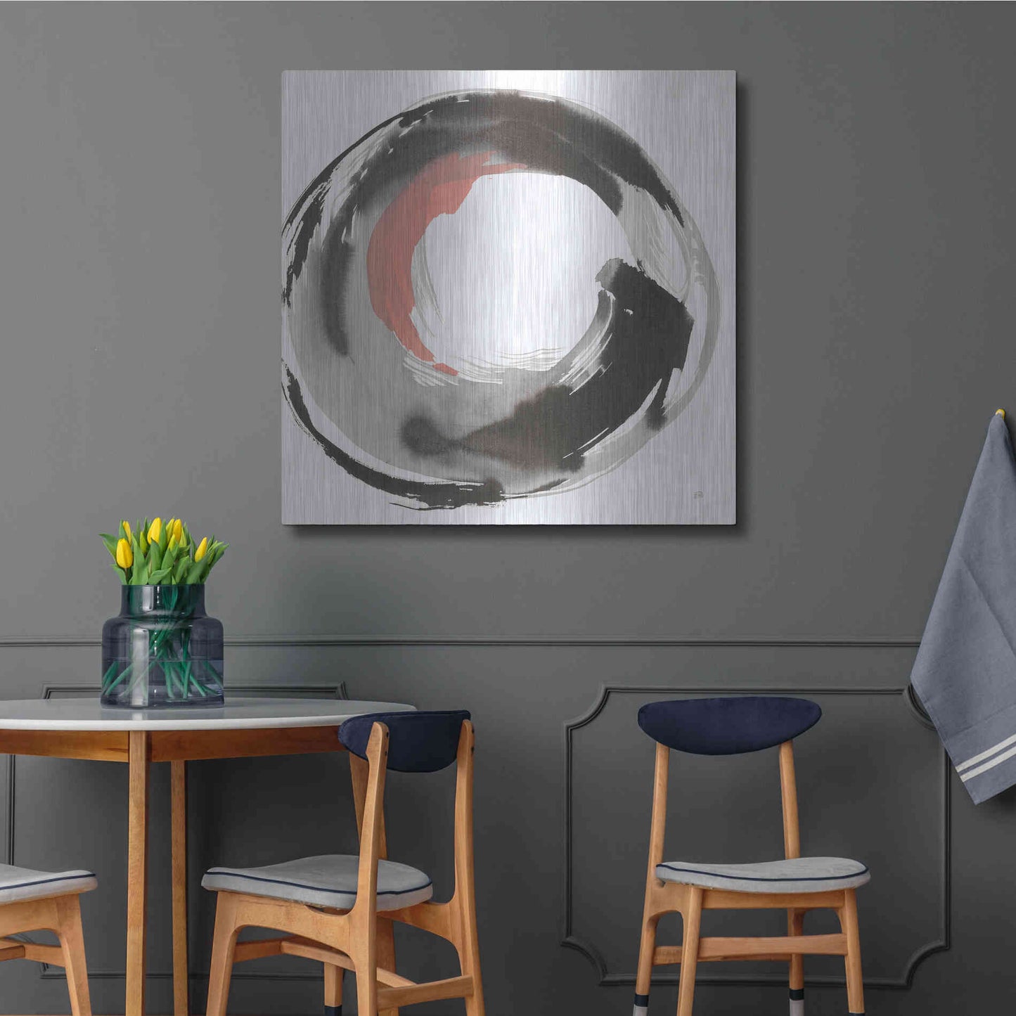 Luxe Metal Art 'Hake Clay III' by Chris Paschke, Metal Wall Art,36x36