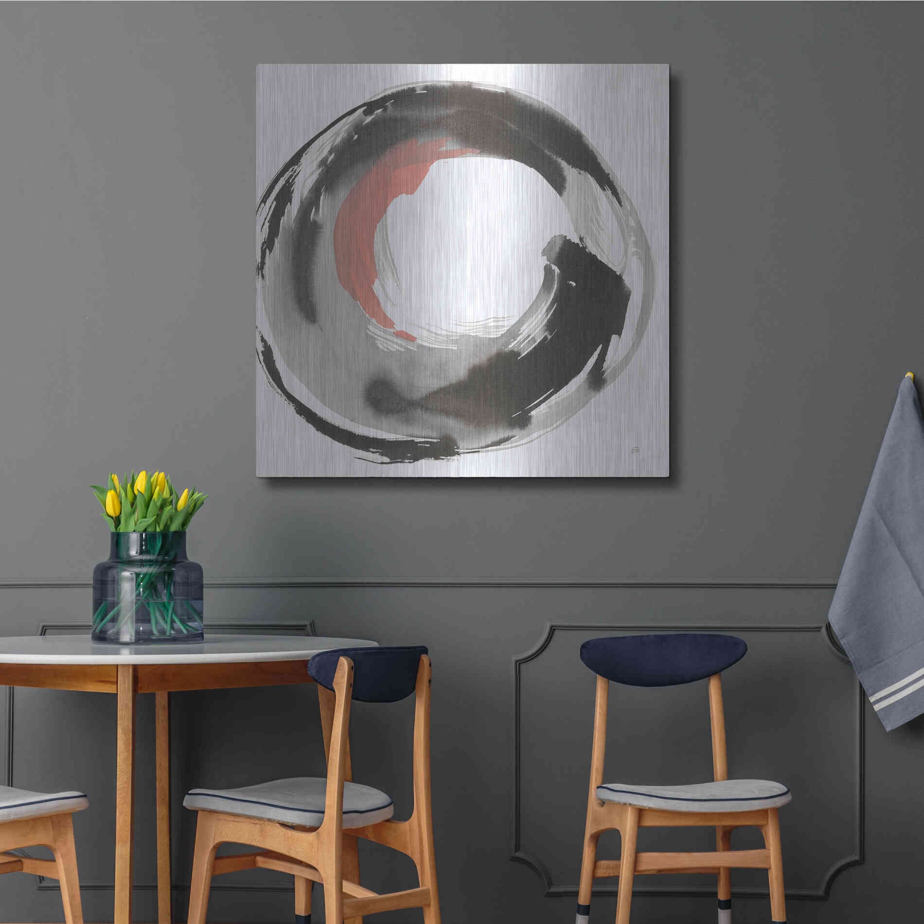 Luxe Metal Art 'Hake Clay III' by Chris Paschke, Metal Wall Art,36x36