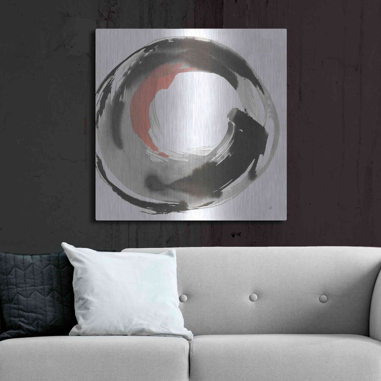 Luxe Metal Art 'Hake Clay III' by Chris Paschke, Metal Wall Art,36x36