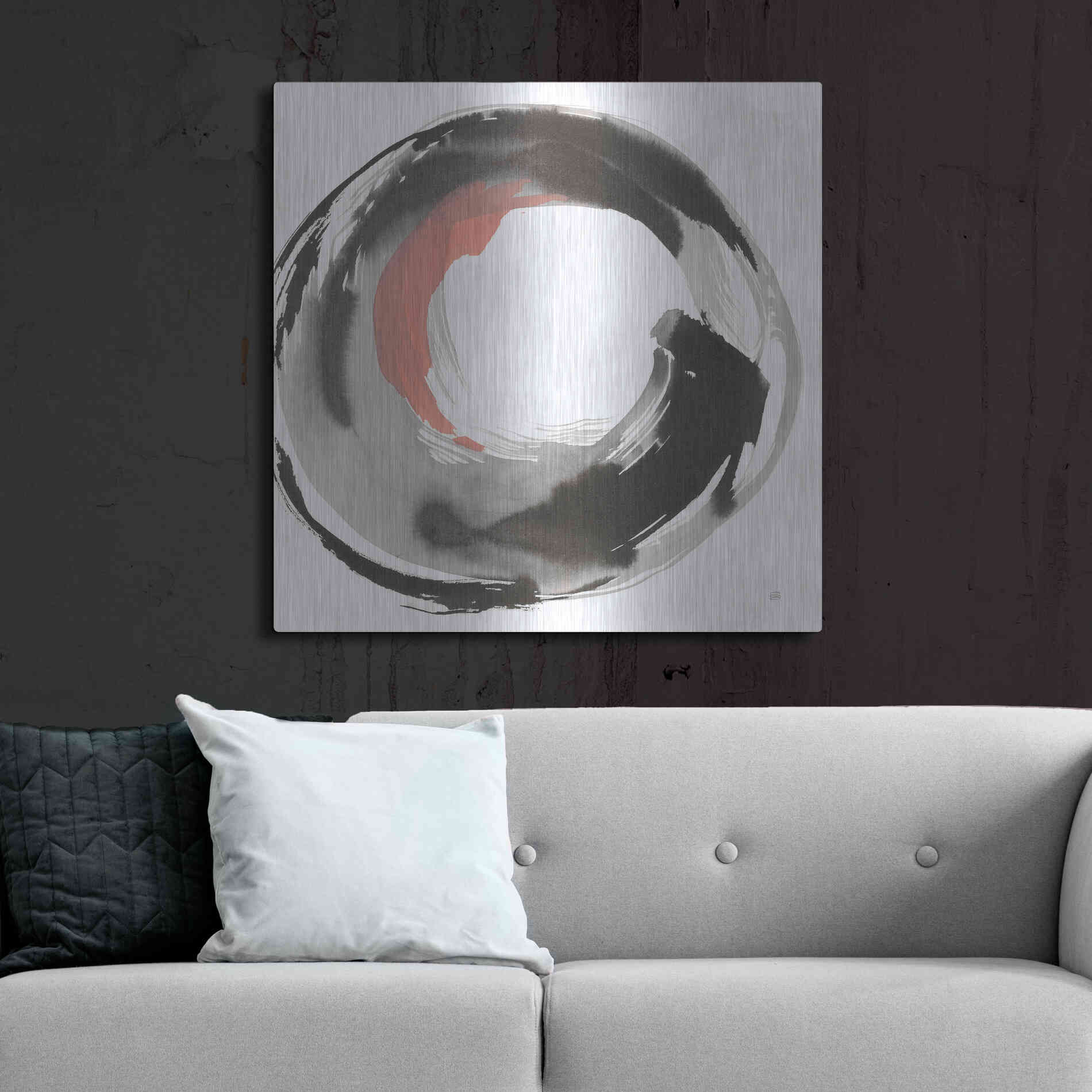 Luxe Metal Art 'Hake Clay III' by Chris Paschke, Metal Wall Art,36x36