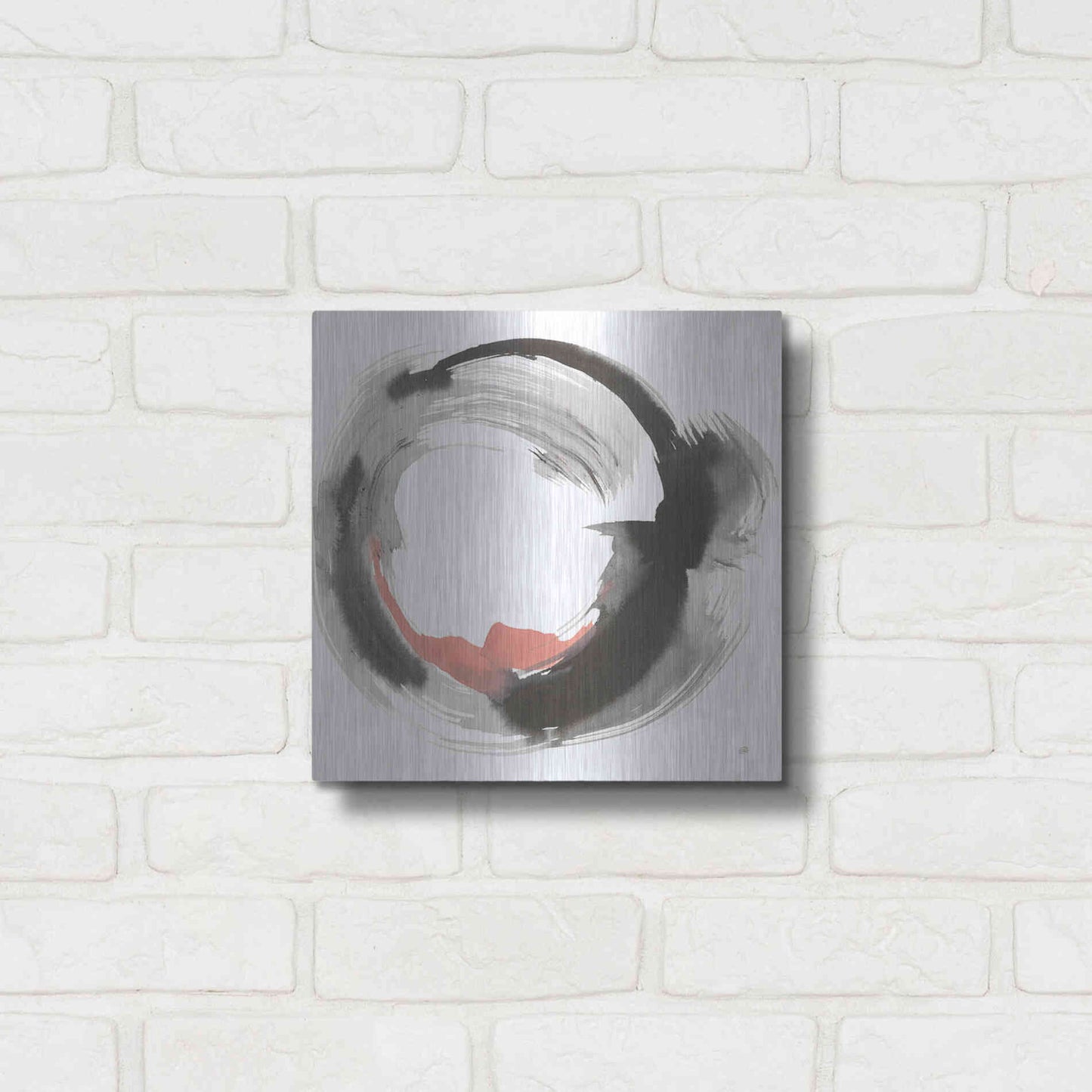 Luxe Metal Art 'Hake Clay IV' by Chris Paschke, Metal Wall Art,12x12