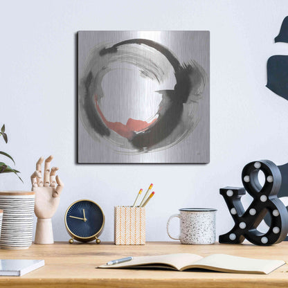 Luxe Metal Art 'Hake Clay IV' by Chris Paschke, Metal Wall Art,12x12