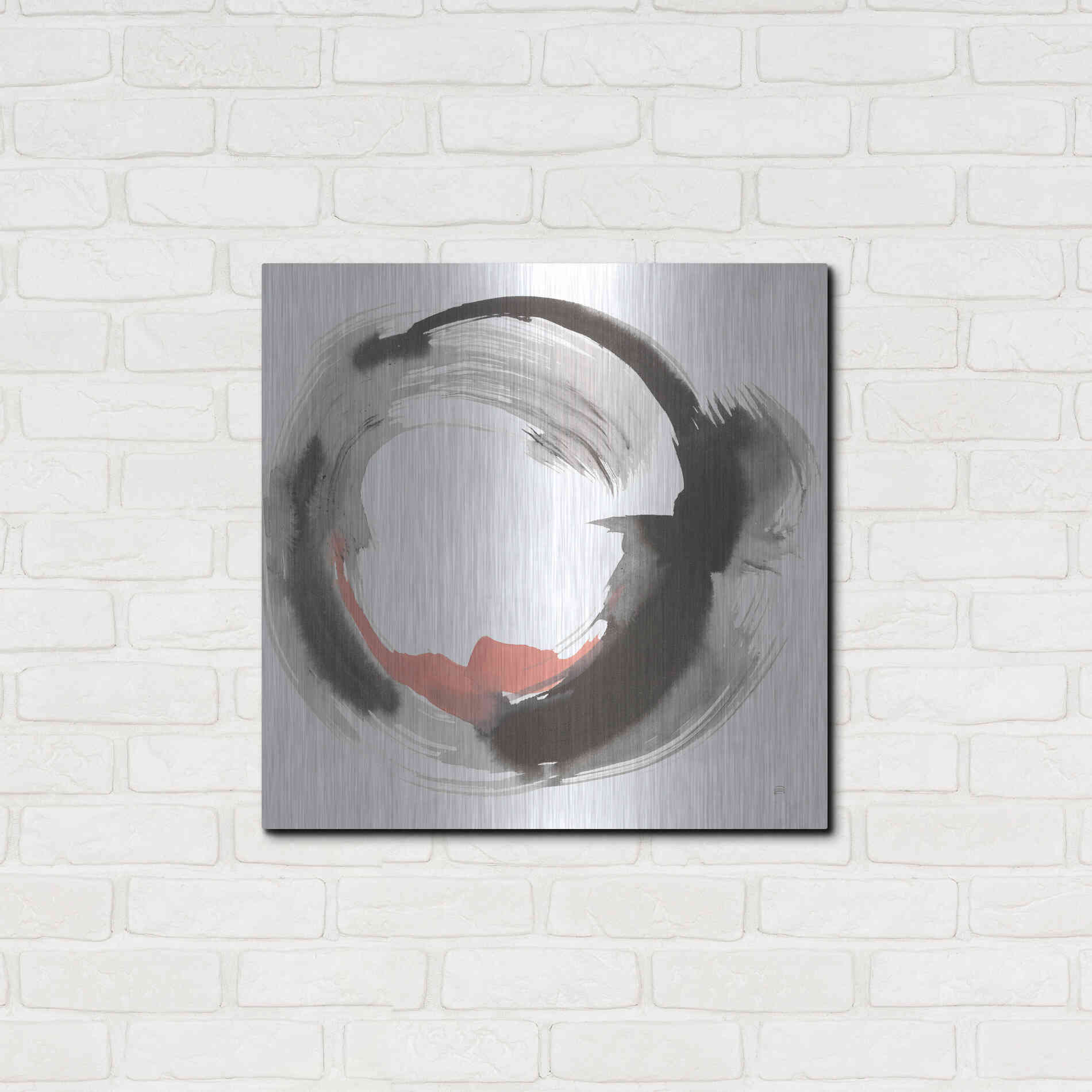 Luxe Metal Art 'Hake Clay IV' by Chris Paschke, Metal Wall Art,24x24