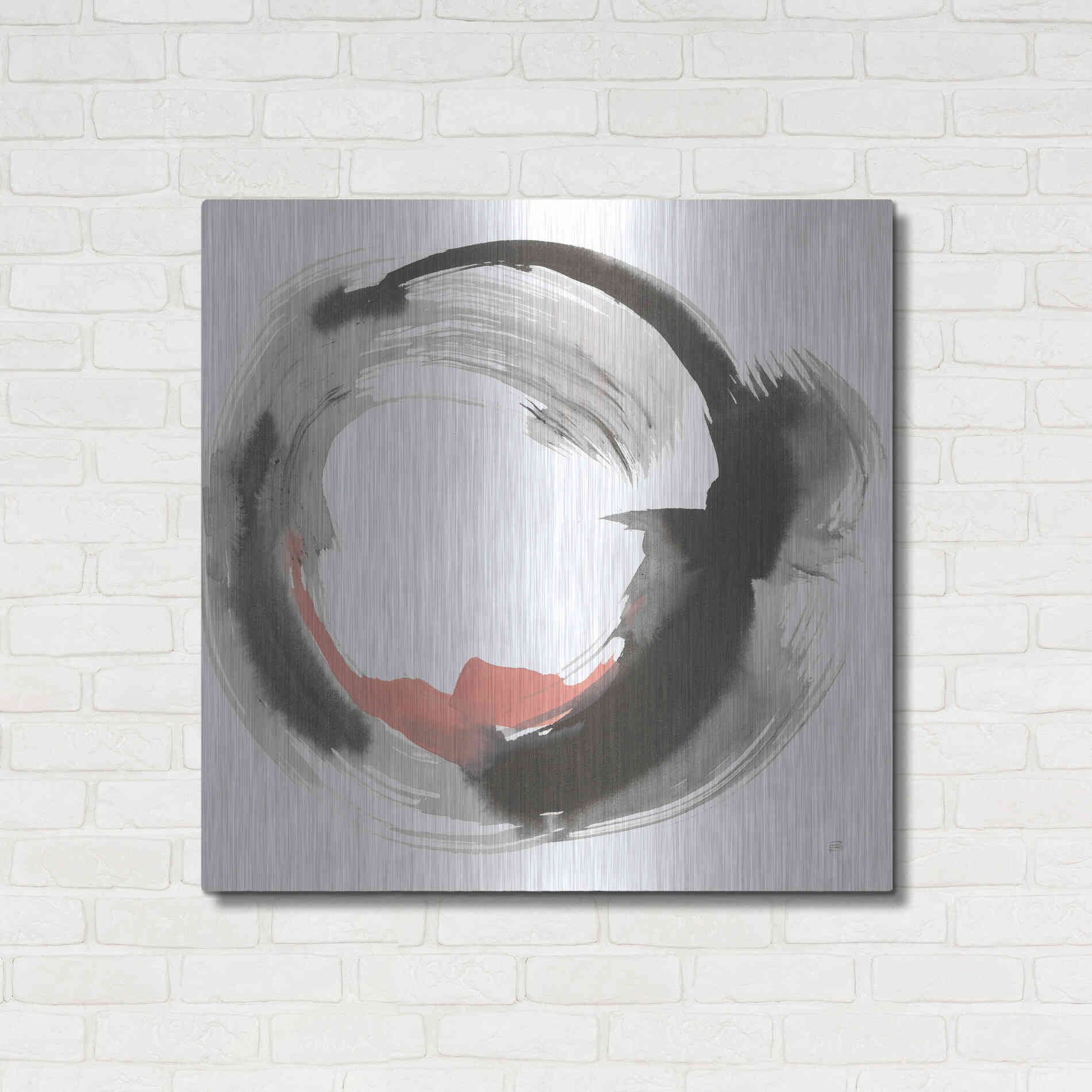 Luxe Metal Art 'Hake Clay IV' by Chris Paschke, Metal Wall Art,36x36
