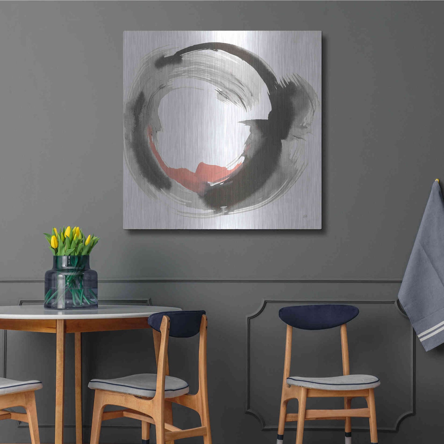 Luxe Metal Art 'Hake Clay IV' by Chris Paschke, Metal Wall Art,36x36