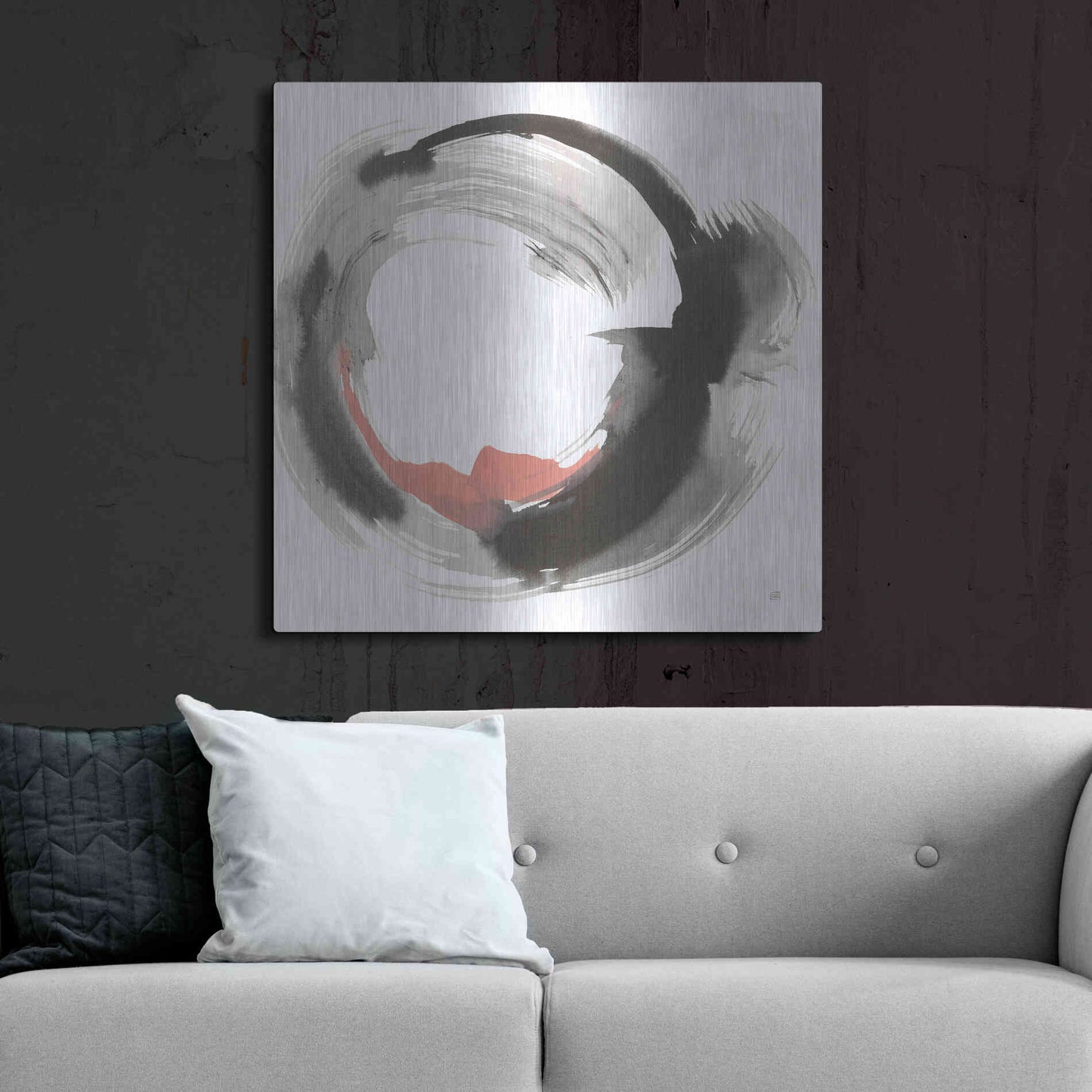 Luxe Metal Art 'Hake Clay IV' by Chris Paschke, Metal Wall Art,36x36