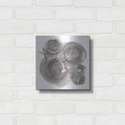 Luxe Metal Art 'In the Circle I' by Chris Paschke, Metal Wall Art,12x12