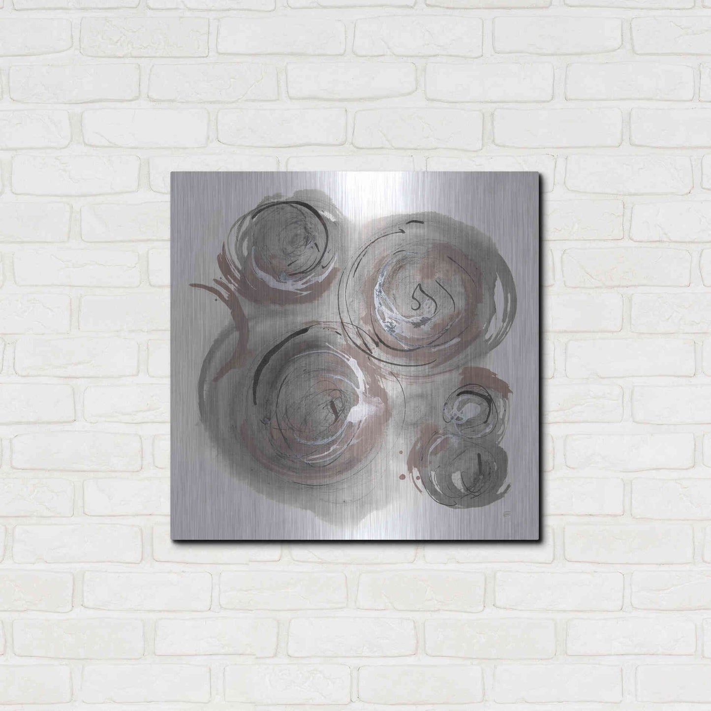 Luxe Metal Art 'In the Circle I' by Chris Paschke, Metal Wall Art,24x24