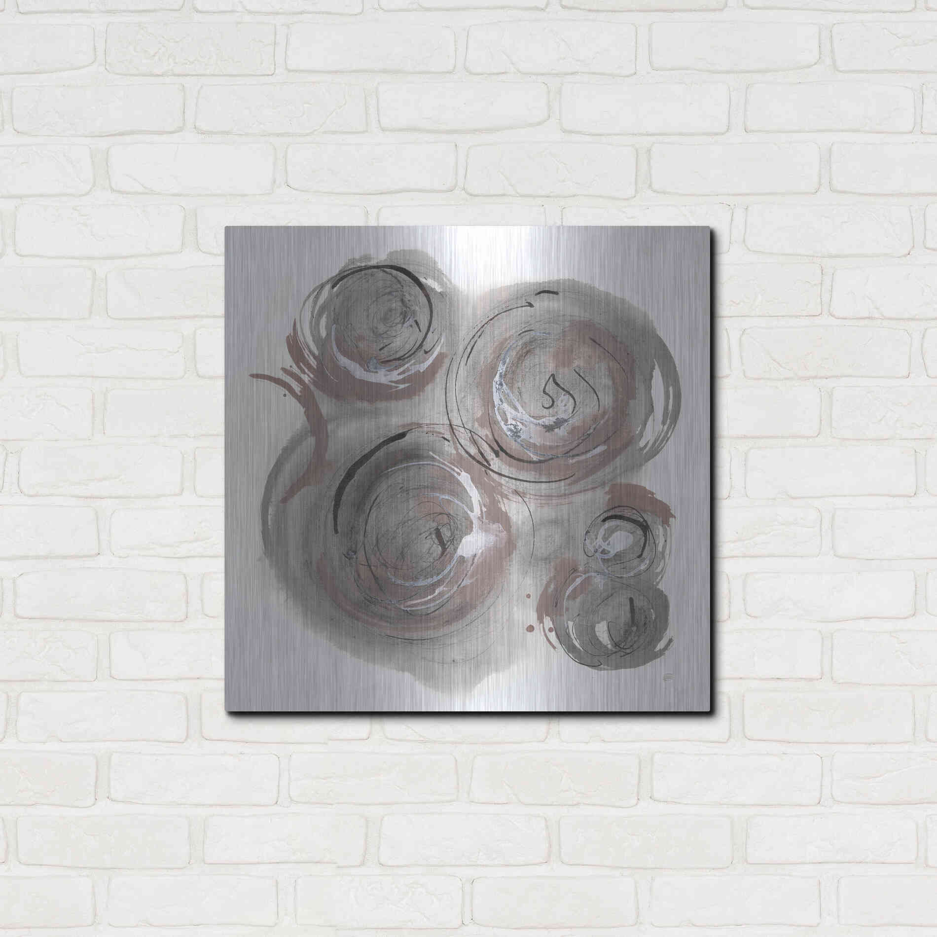 Luxe Metal Art 'In the Circle I' by Chris Paschke, Metal Wall Art,24x24