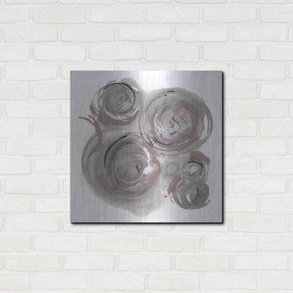 Luxe Metal Art 'In the Circle I' by Chris Paschke, Metal Wall Art,24x24