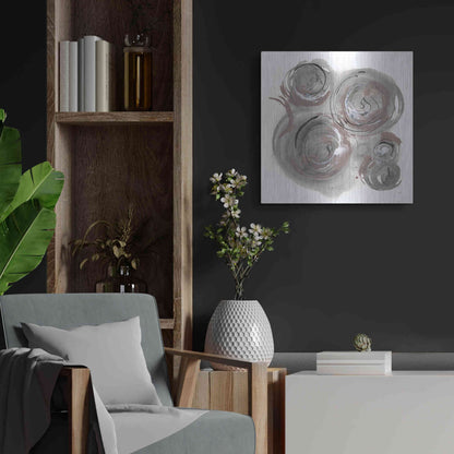 Luxe Metal Art 'In the Circle I' by Chris Paschke, Metal Wall Art,24x24