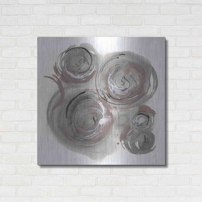 Luxe Metal Art 'In the Circle I' by Chris Paschke, Metal Wall Art,36x36