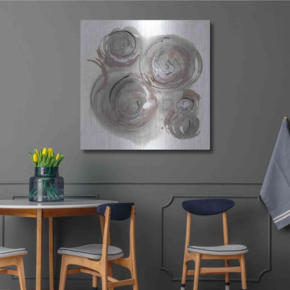 Luxe Metal Art 'In the Circle I' by Chris Paschke, Metal Wall Art,36x36