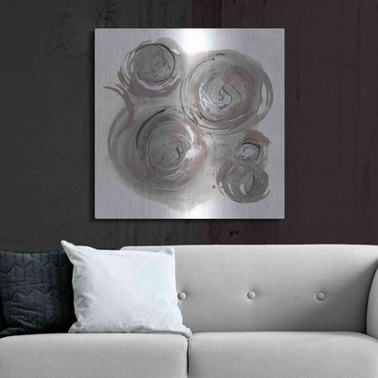 Luxe Metal Art 'In the Circle I' by Chris Paschke, Metal Wall Art,36x36