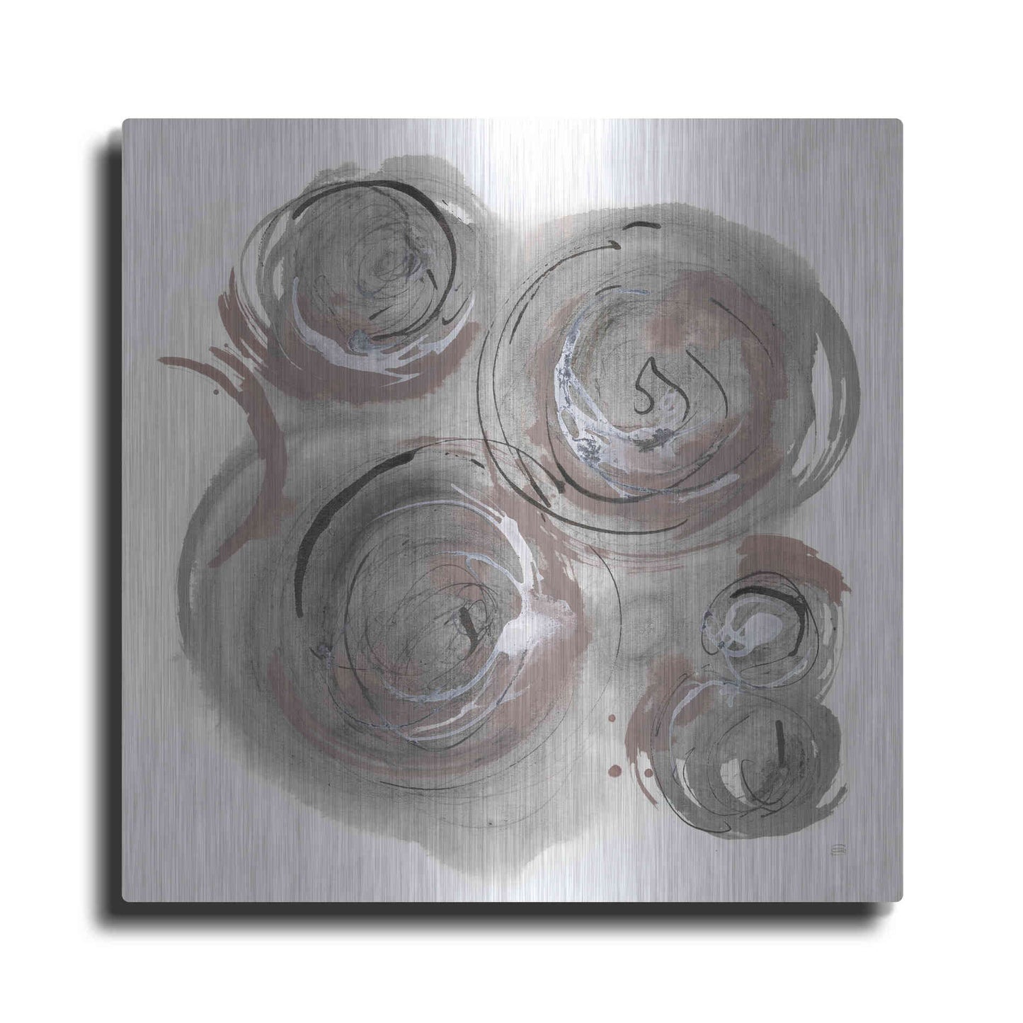 Luxe Metal Art 'In the Circle I' by Chris Paschke, Metal Wall Art
