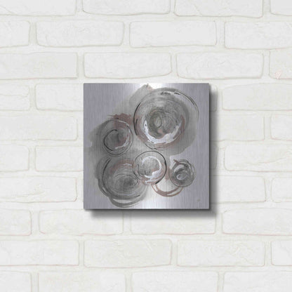 Luxe Metal Art 'In the Circle II' by Chris Paschke, Metal Wall Art,12x12