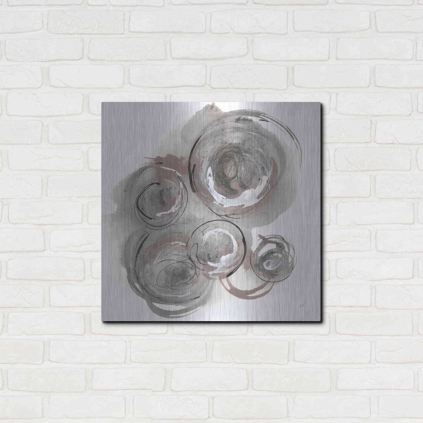 Luxe Metal Art 'In the Circle II' by Chris Paschke, Metal Wall Art,24x24