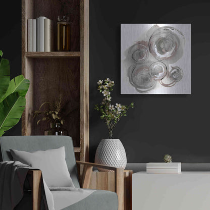 Luxe Metal Art 'In the Circle II' by Chris Paschke, Metal Wall Art,24x24