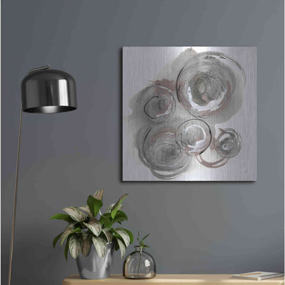 Luxe Metal Art 'In the Circle II' by Chris Paschke, Metal Wall Art,24x24
