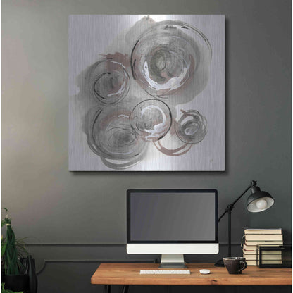Luxe Metal Art 'In the Circle II' by Chris Paschke, Metal Wall Art,36x36