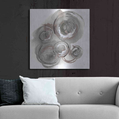 Luxe Metal Art 'In the Circle II' by Chris Paschke, Metal Wall Art,36x36