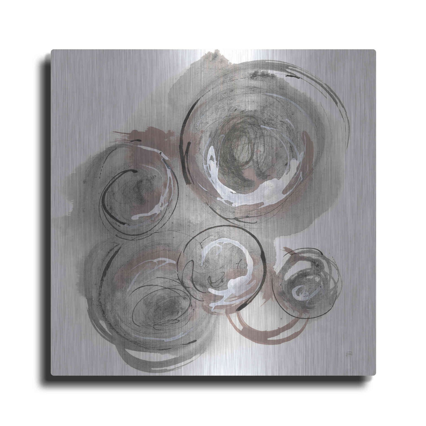 Luxe Metal Art 'In the Circle II' by Chris Paschke, Metal Wall Art