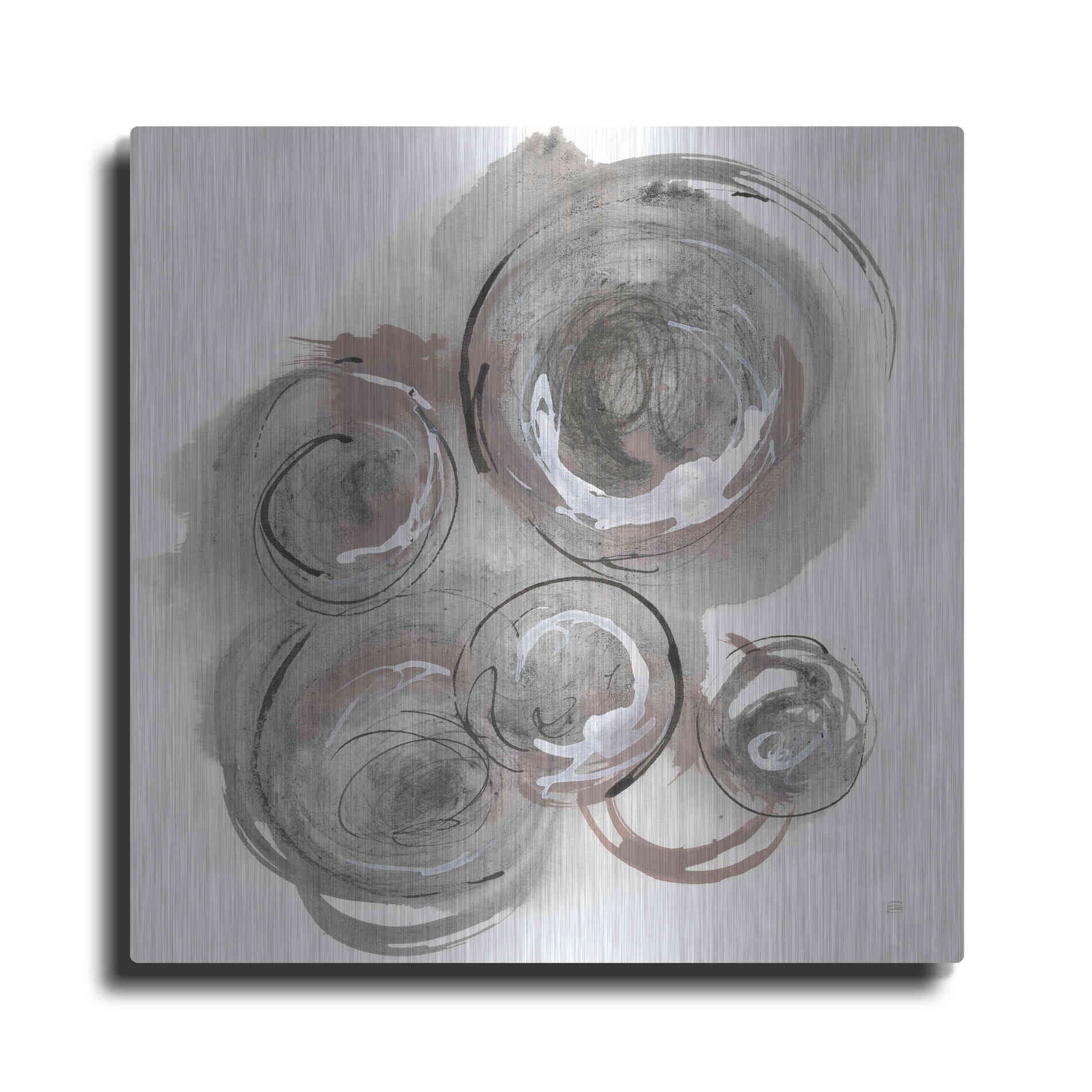 Luxe Metal Art 'In the Circle II' by Chris Paschke, Metal Wall Art