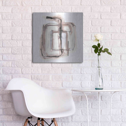 Luxe Metal Art 'Lost in Squares II' by Chris Paschke, Metal Wall Art,24x24