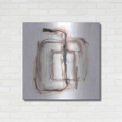 Luxe Metal Art 'Lost in Squares II' by Chris Paschke, Metal Wall Art,36x36