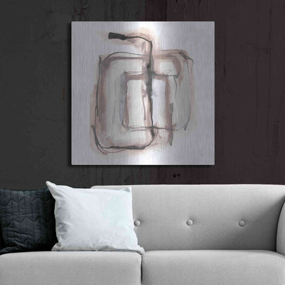 Luxe Metal Art 'Lost in Squares II' by Chris Paschke, Metal Wall Art,36x36
