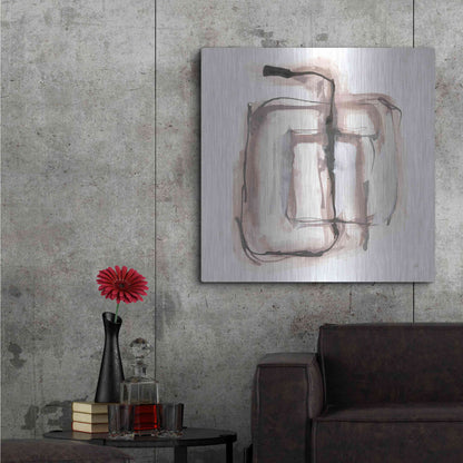 Luxe Metal Art 'Lost in Squares II' by Chris Paschke, Metal Wall Art,36x36