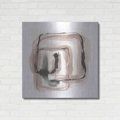 Luxe Metal Art 'Lost in Squares III' by Chris Paschke, Metal Wall Art,36x36