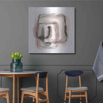 Luxe Metal Art 'Lost in Squares III' by Chris Paschke, Metal Wall Art,36x36