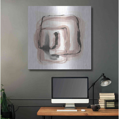 Luxe Metal Art 'Lost in Squares III' by Chris Paschke, Metal Wall Art,36x36