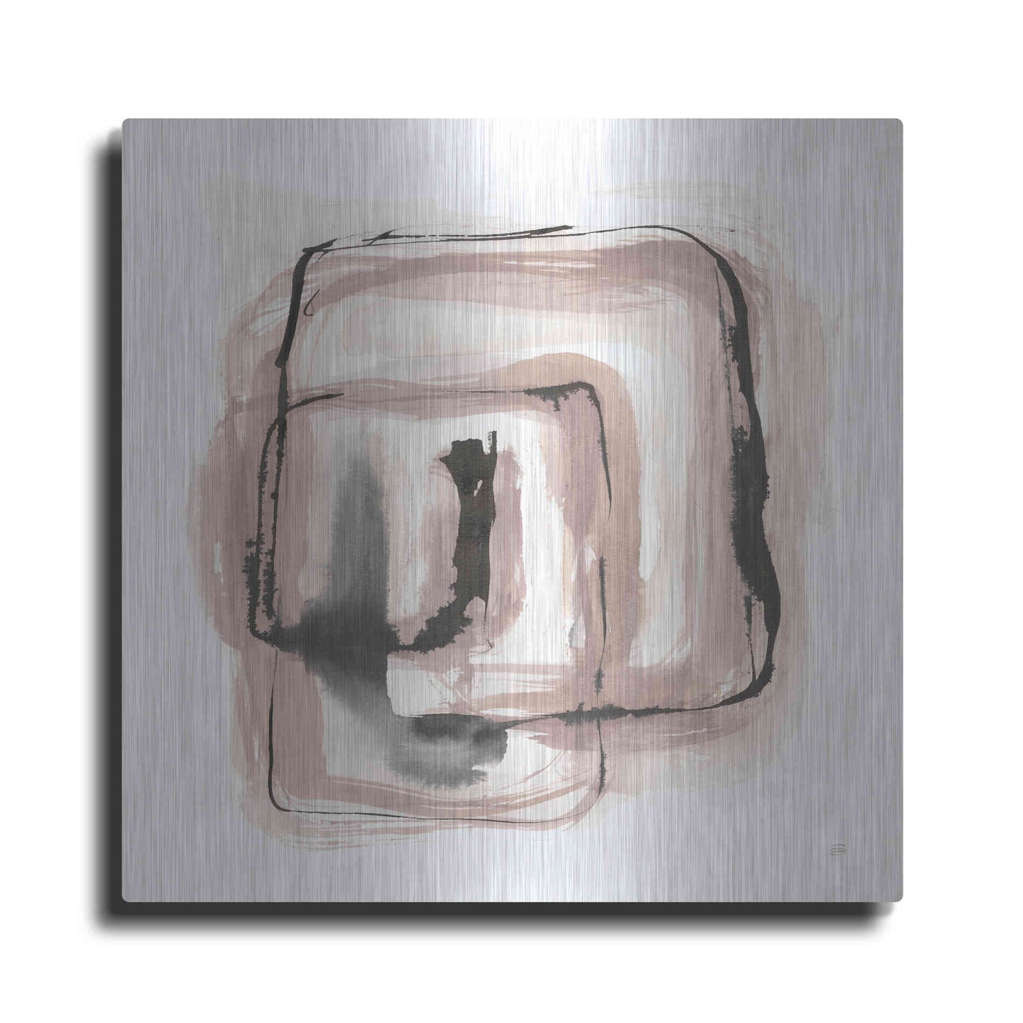 Luxe Metal Art 'Lost in Squares III' by Chris Paschke, Metal Wall Art