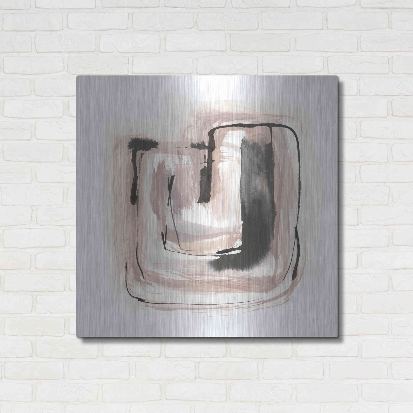 Luxe Metal Art 'Lost in Squares IV' by Chris Paschke, Metal Wall Art,36x36